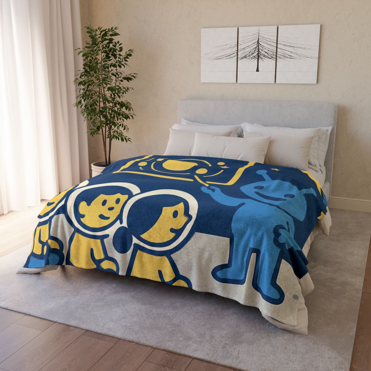 Celestial Classroom On The Moon unique gift blankets