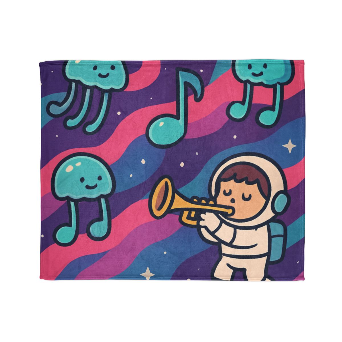 Nebula Jellyfish Orchestra decorative home blankets