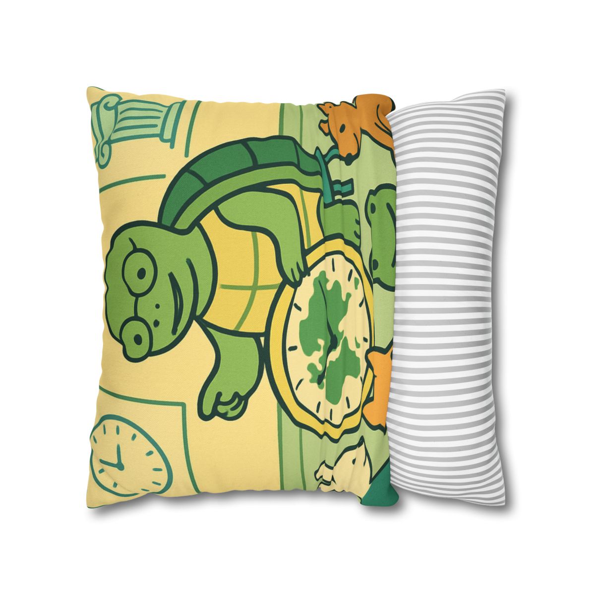 Time-Traveling Turtle School personalized pillow covers