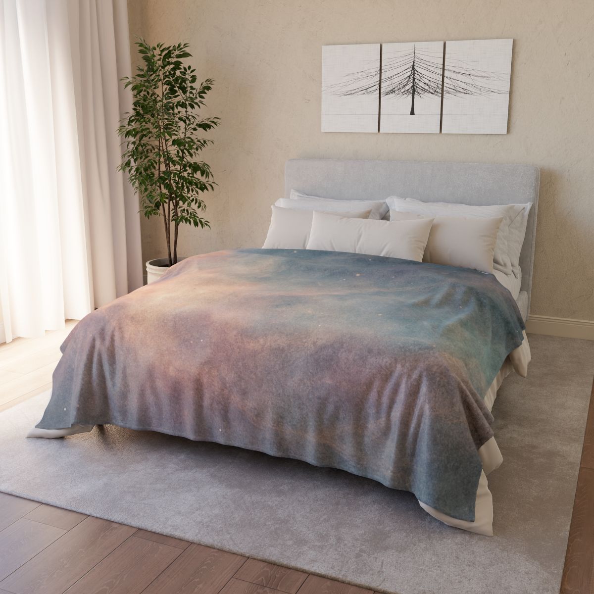 Prismatic Dust Bloom Tapestry trendy patterned blankets