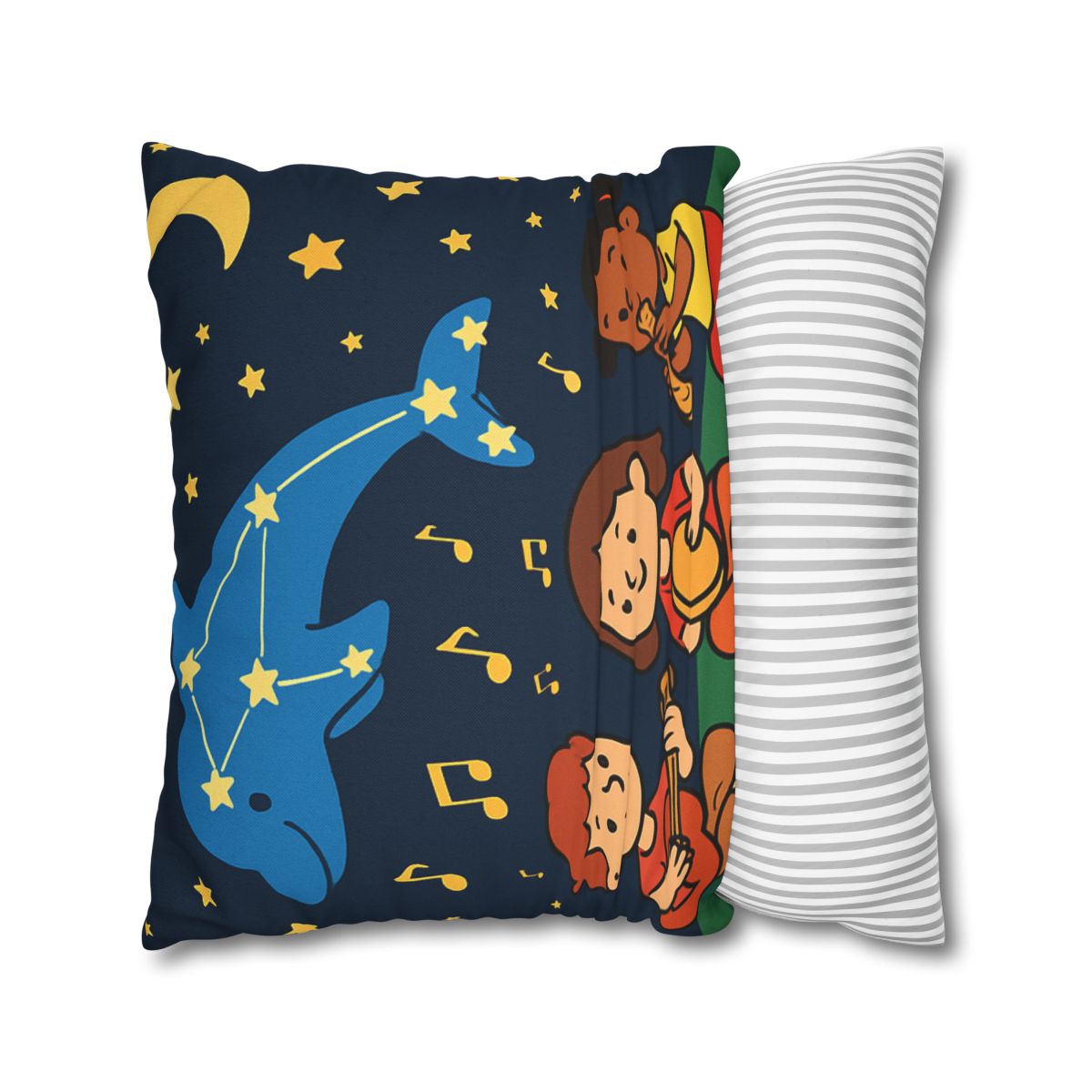 Starlight Orchestra Of The Dolphin Constellation designer print pillow cases