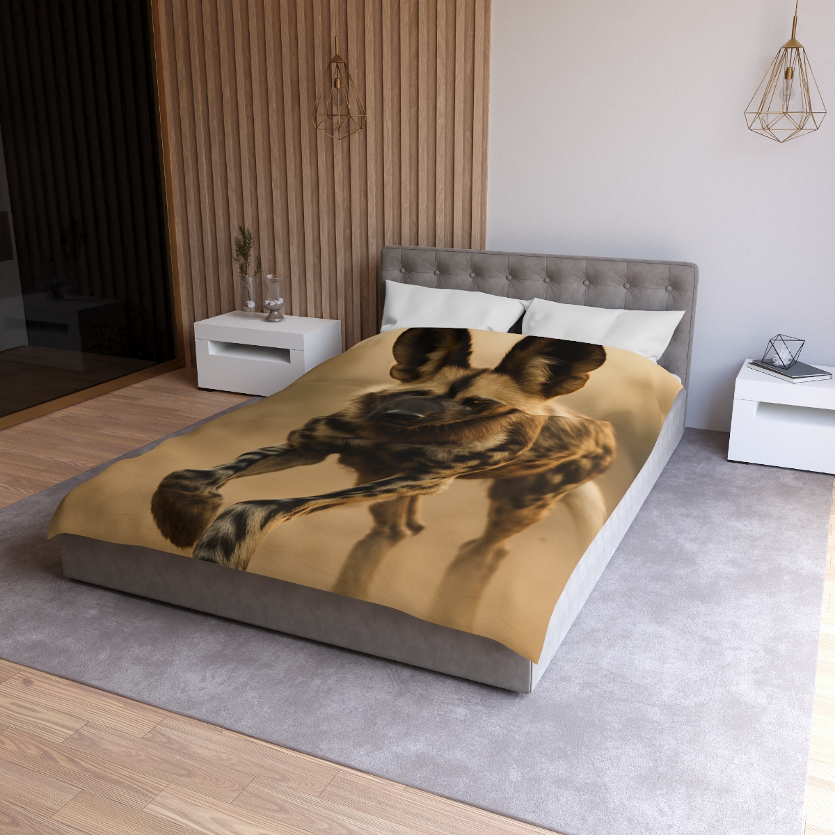 Starlit Scout African Wild Dog unique patterned duvets