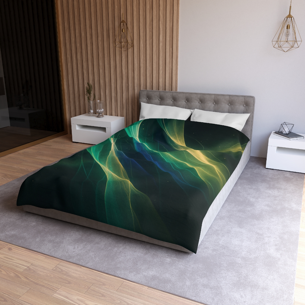Veil Of Quantum Aurora stylish duvet covers