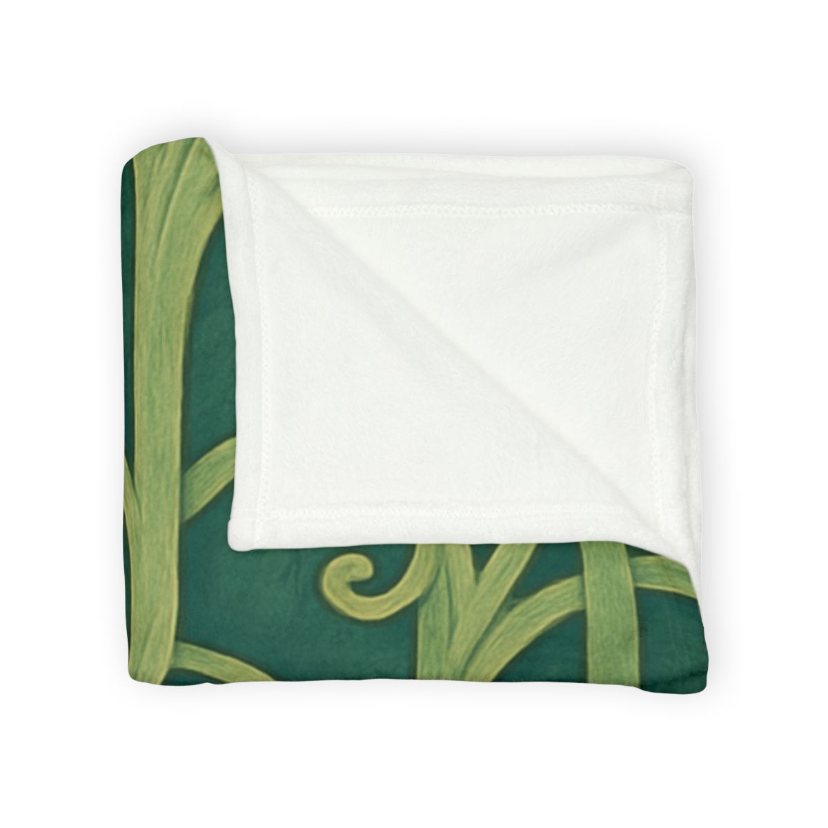 Tendriled Lattice Cascade soft fleece blankets