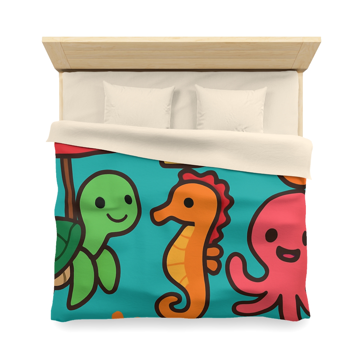 Coral Reef Alphabet Parade custom duvets
