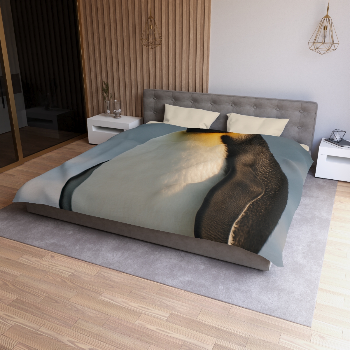 Aurora Drift Emperor Penguin unique patterned duvets