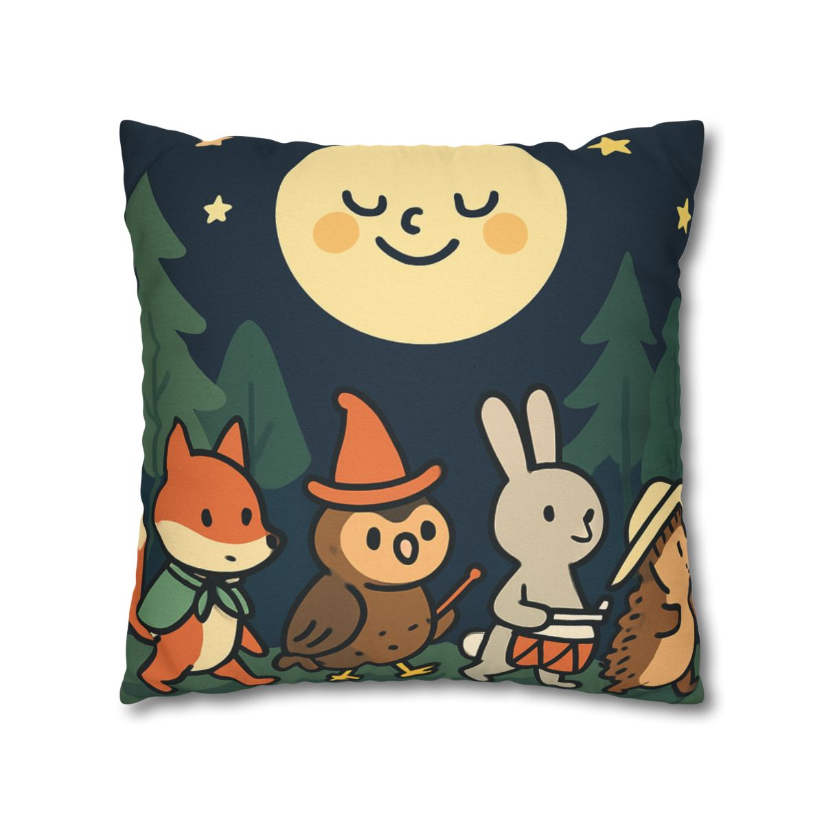 Moonlight Forest Parade trendy patterned pillow cases