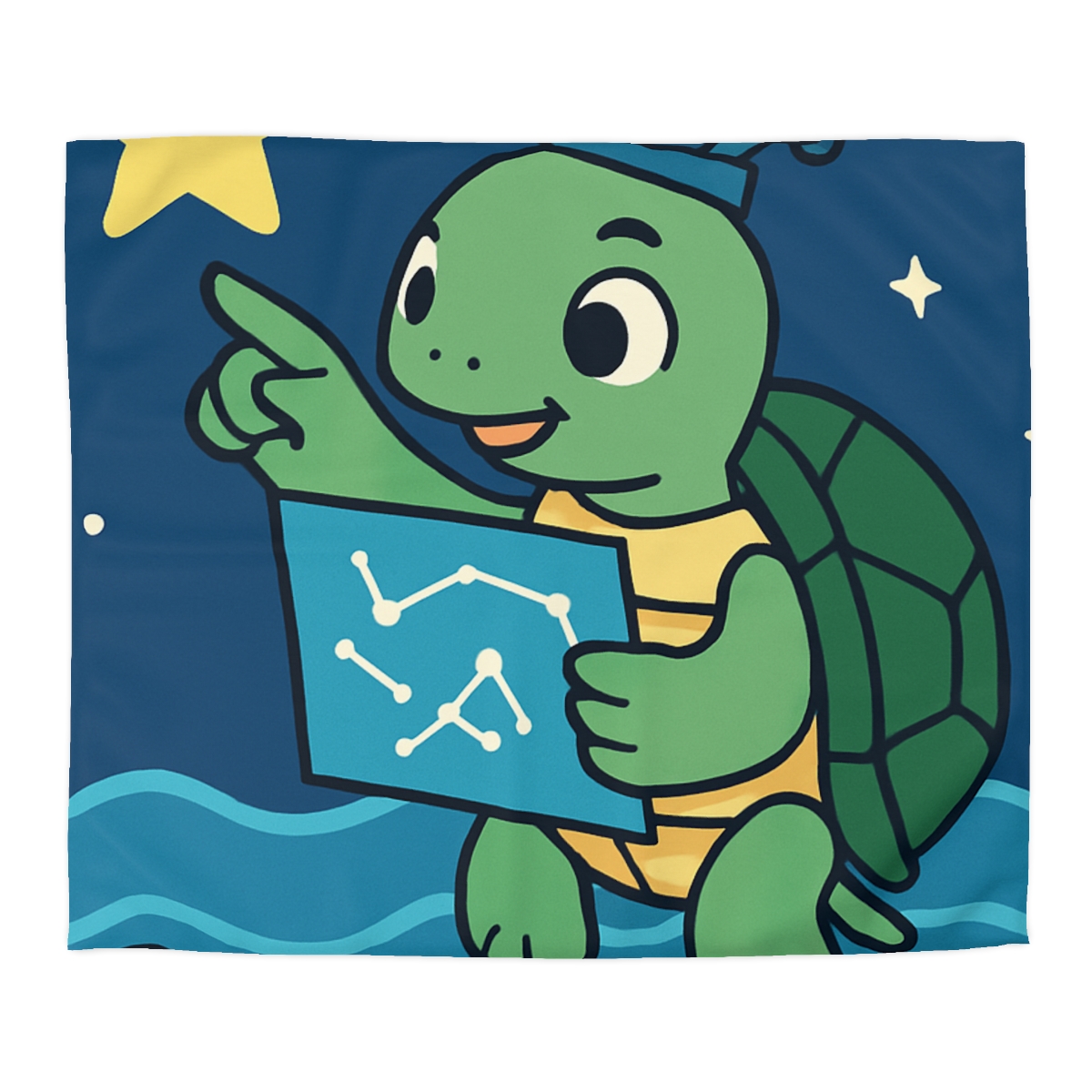 Stargazer Sea Turtle warm winter duvets