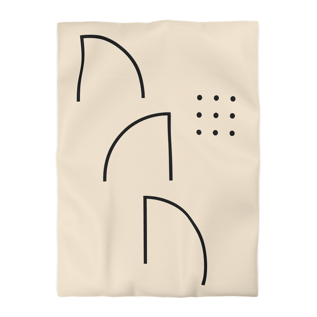 Triad Arc Window Grid designer printed duvets