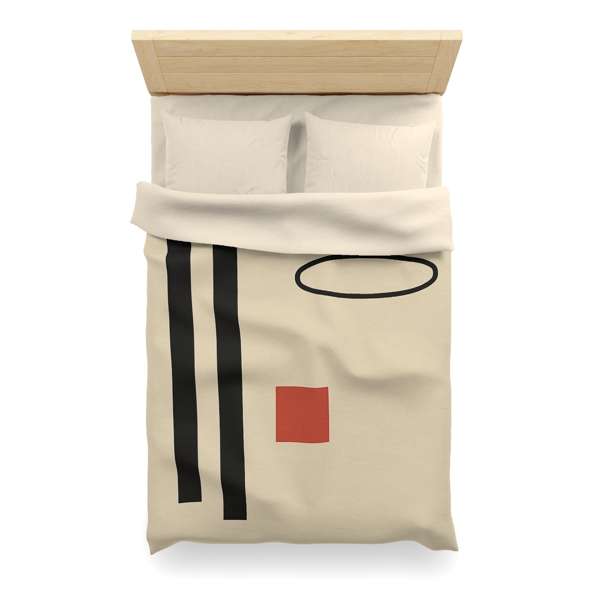 Aligned Posts With Floating Oval stylish duvet covers