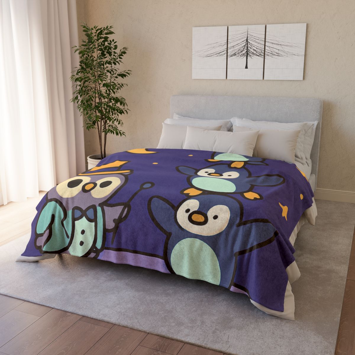Moonlight Feather Circus trendy patterned blankets