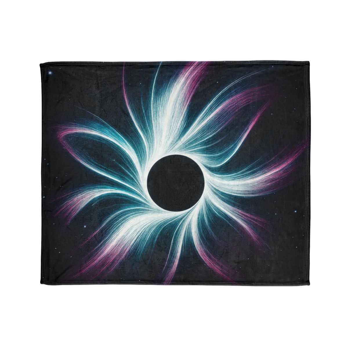 Gravitational Halo Bloom soft fleece blankets