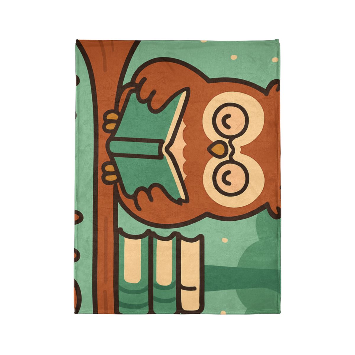 Forest Library Owl unique gift blankets