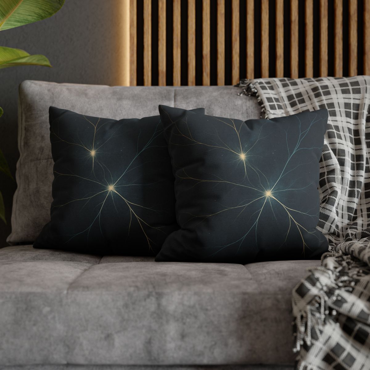 Cosmic Filament Garden Map soft cotton pillow cases