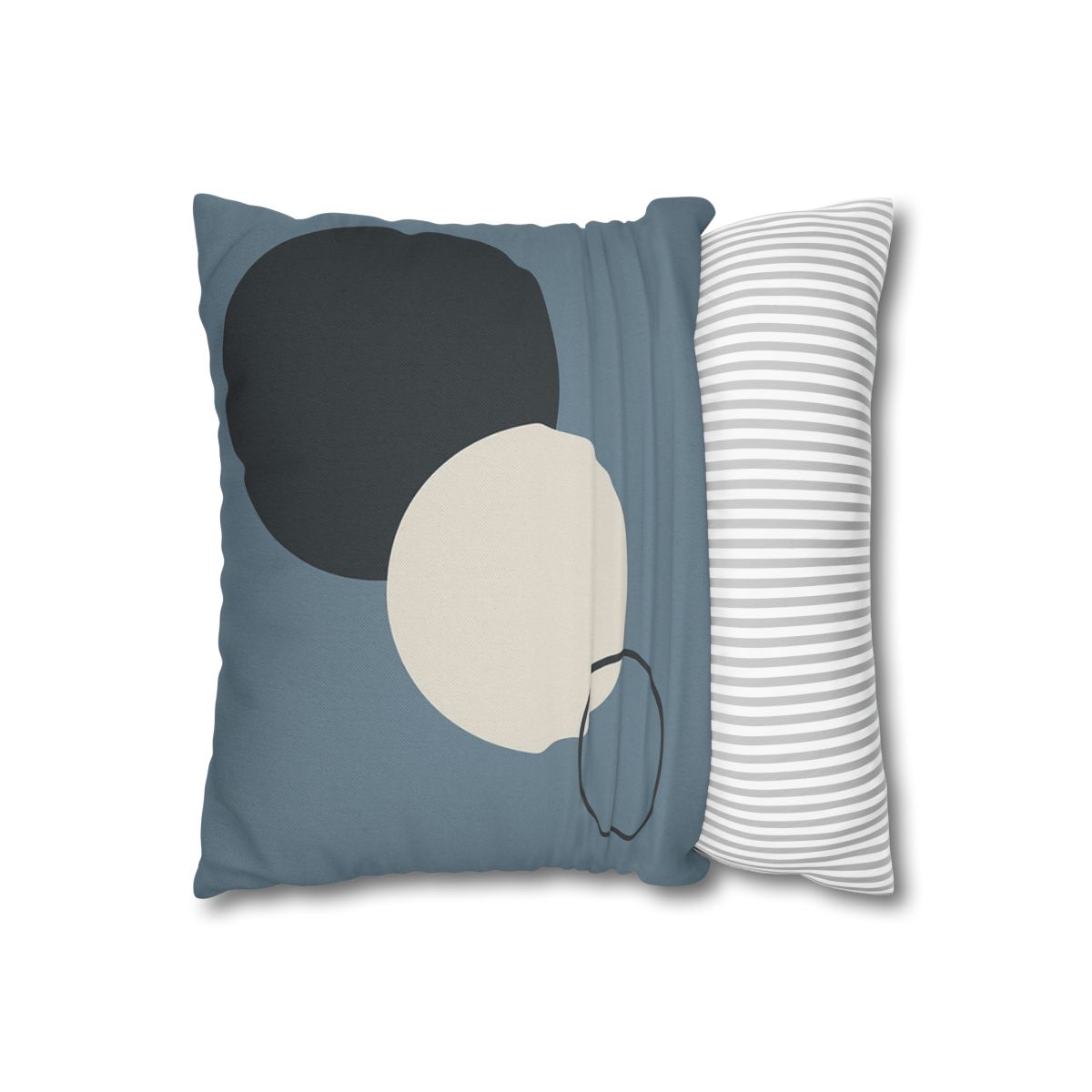 Staggered Circle Trio soft cotton pillow cases