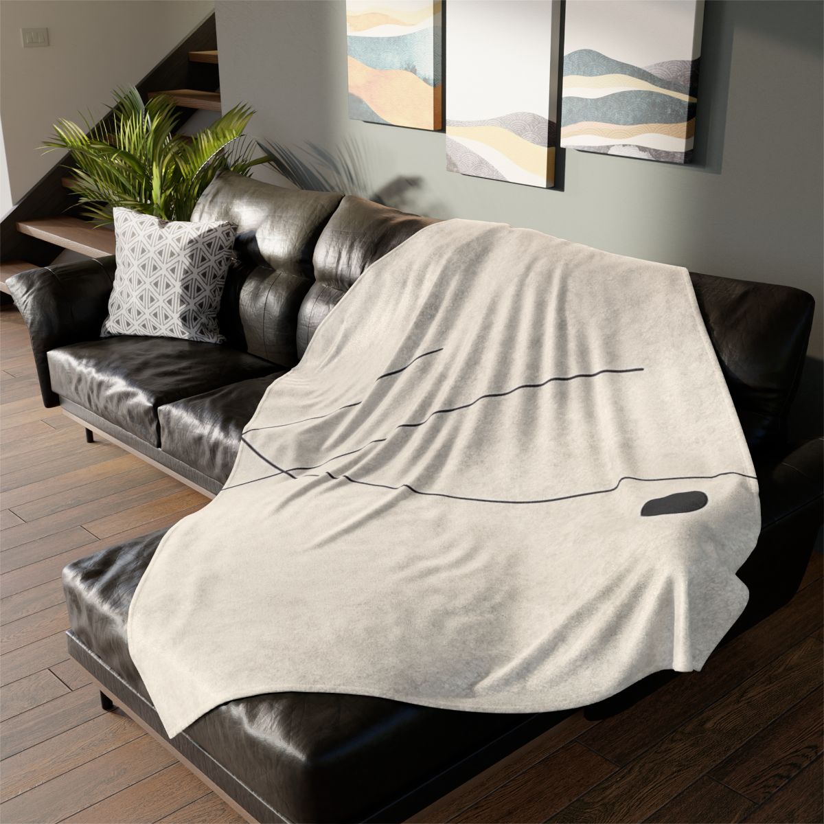 Orbital Line Constellation trendy patterned blankets