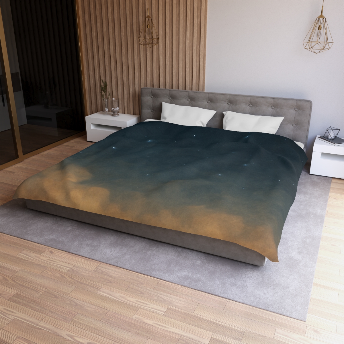 Starlit Dust Horizon personalized bedding duvets