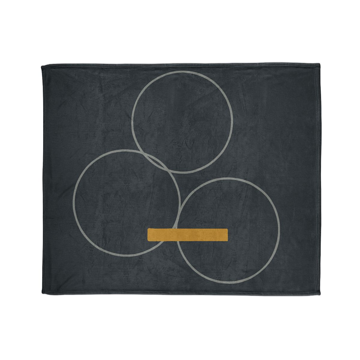 Three Rings With Shared Tangent Bar decorative home blankets