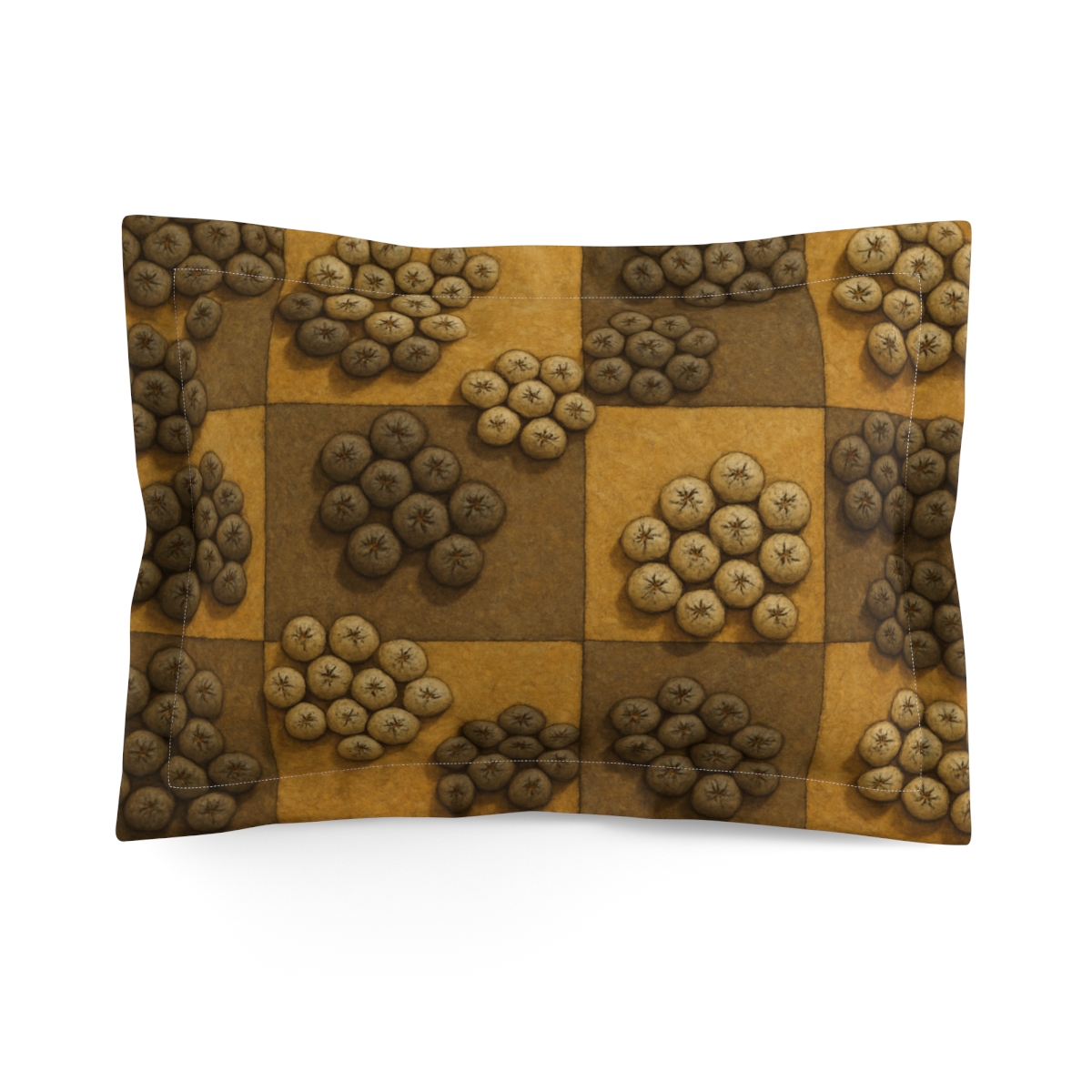 Seed Pod Cluster Mosaic designer printed pillows