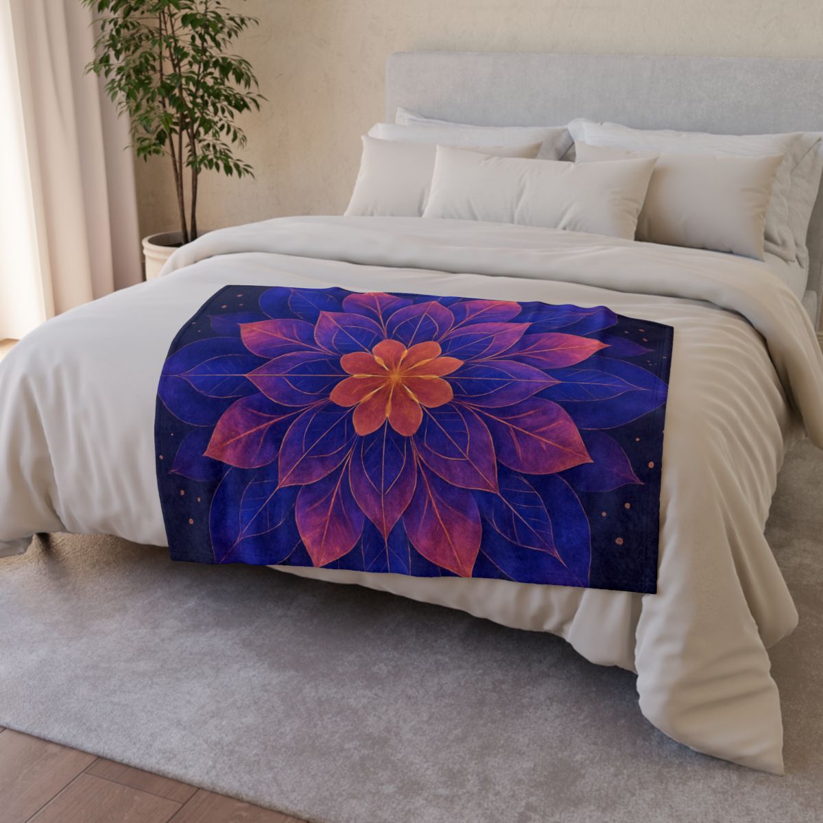 Petal Prism Mandala custom blankets