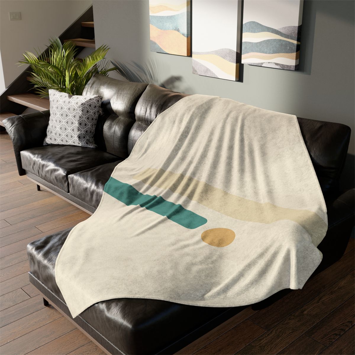 Sparse Diagonal Stripe Pair trendy patterned blankets