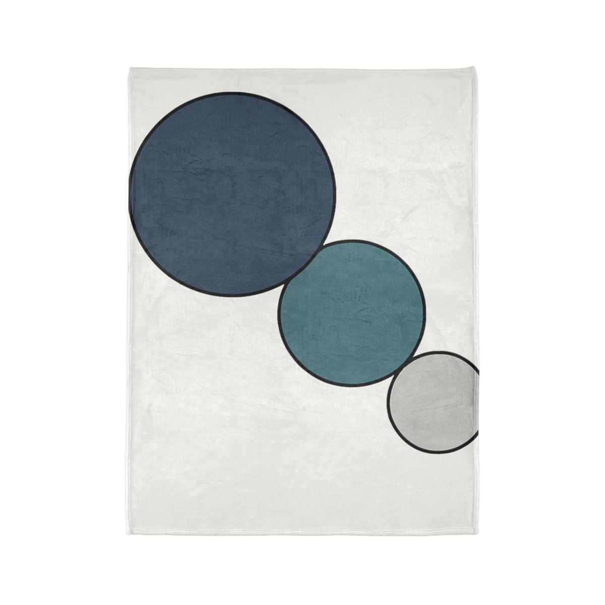 Staggered Circle Trio stylish throw blankets