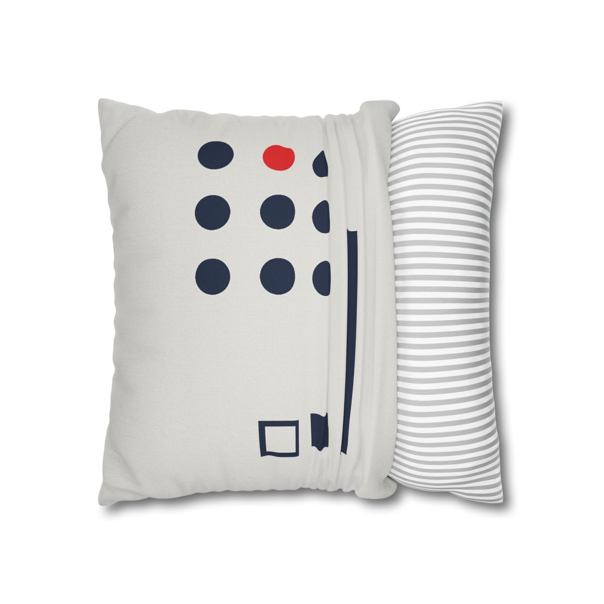 Missing Cell Dot Grid With Long Bar personalized pillow covers