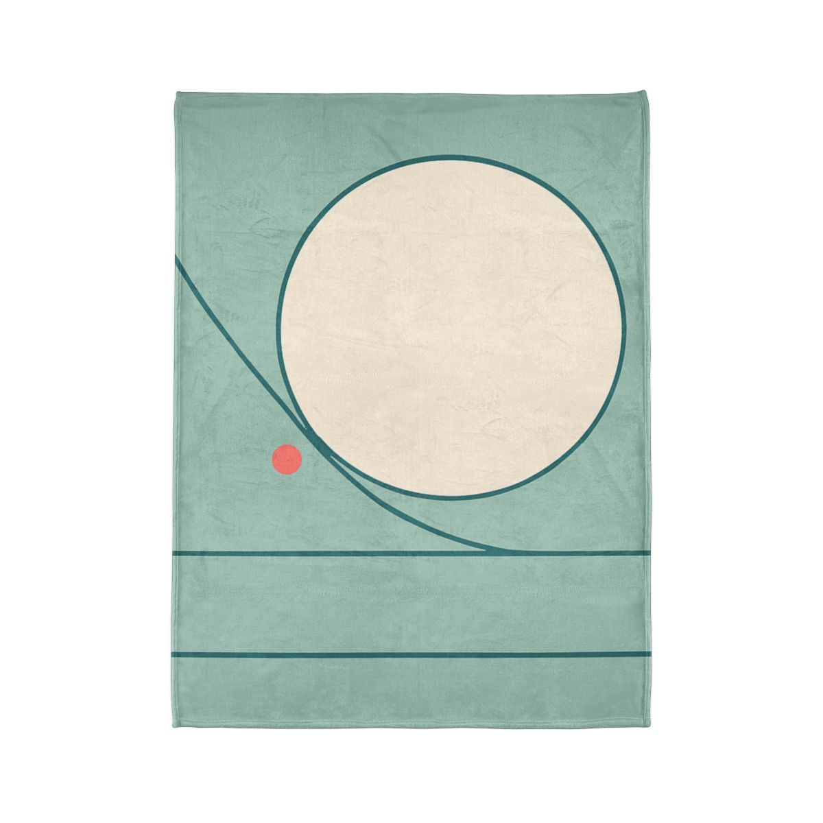 Quiet Trio With Offset Arc soft fleece blankets