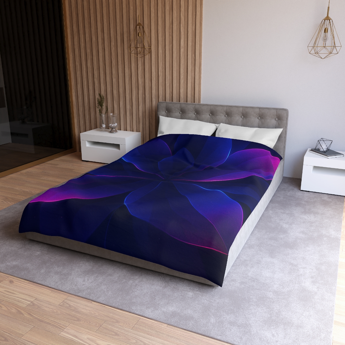 Petal Prism Parallax personalized bedding duvets