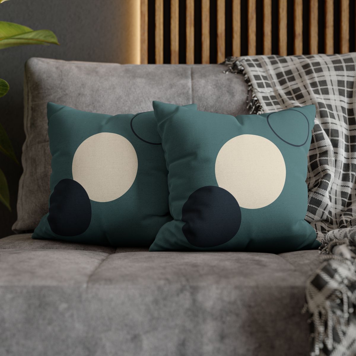 Staggered Trio Of Circles Harmony stylish decorative pillowcases