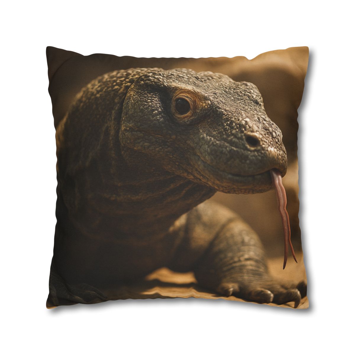 Ancient Sentinel Komodo Dragon designer print pillow cases