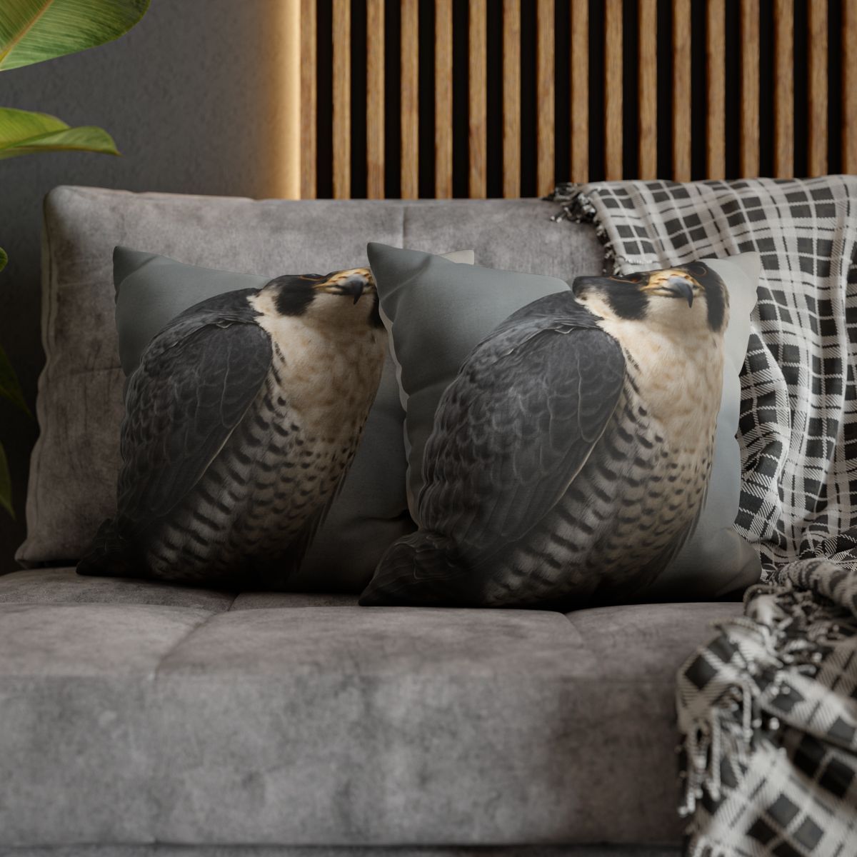 Starlit Focus Peregrine Falcon comfortable bedding pillow covers