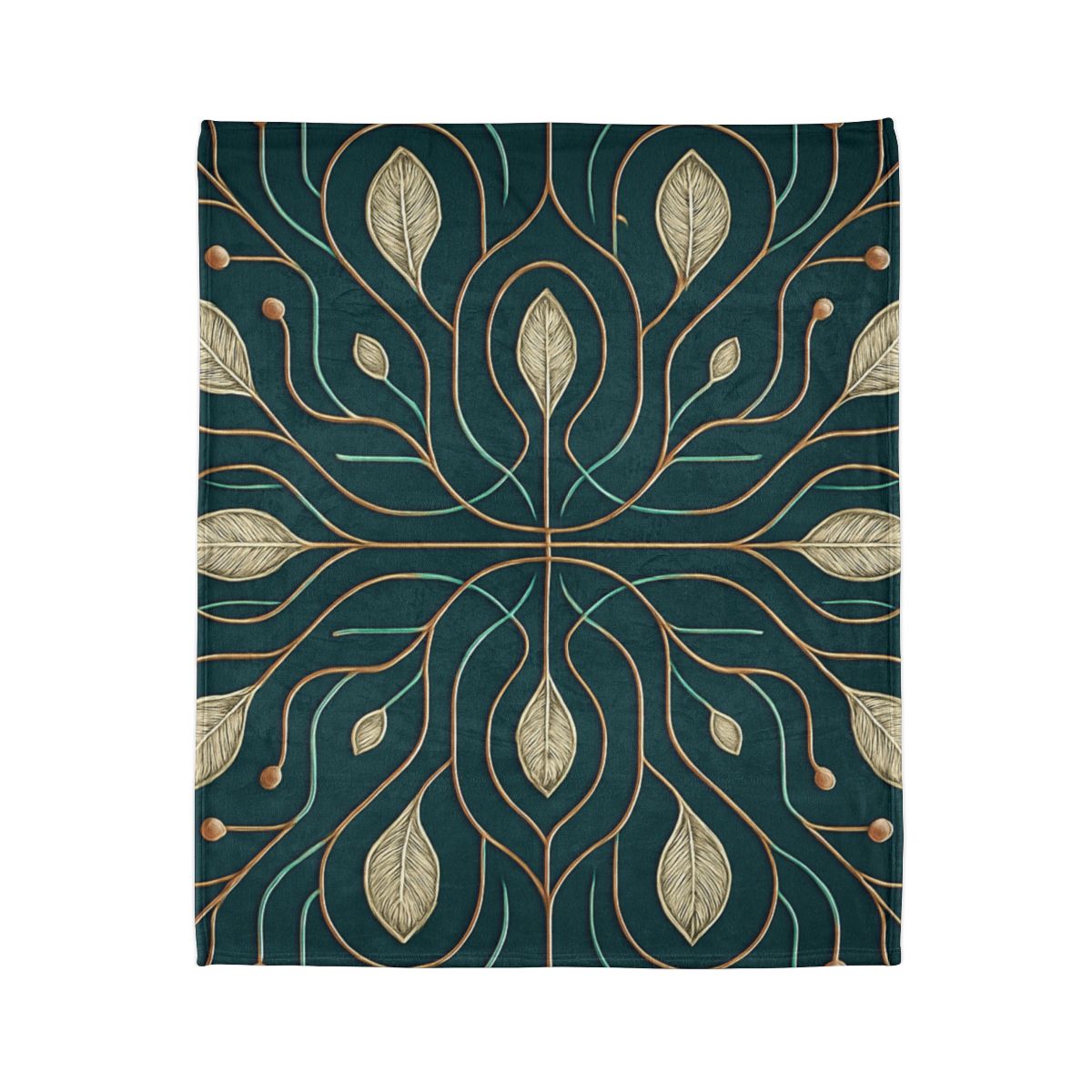 Vine Circuit Lattice custom blankets