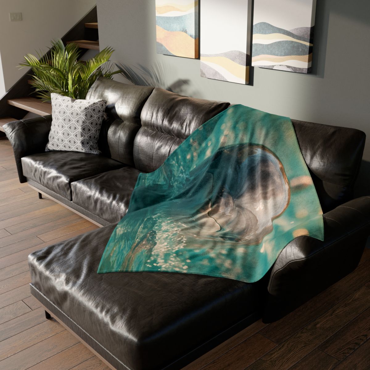 Coral Realm Dolphin trendy patterned blankets