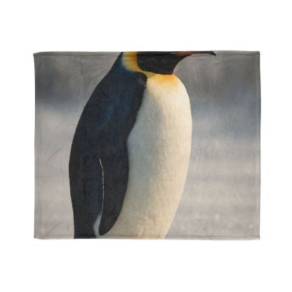 Aurora Drift Emperor Penguin unique gift blanketscustom blankets