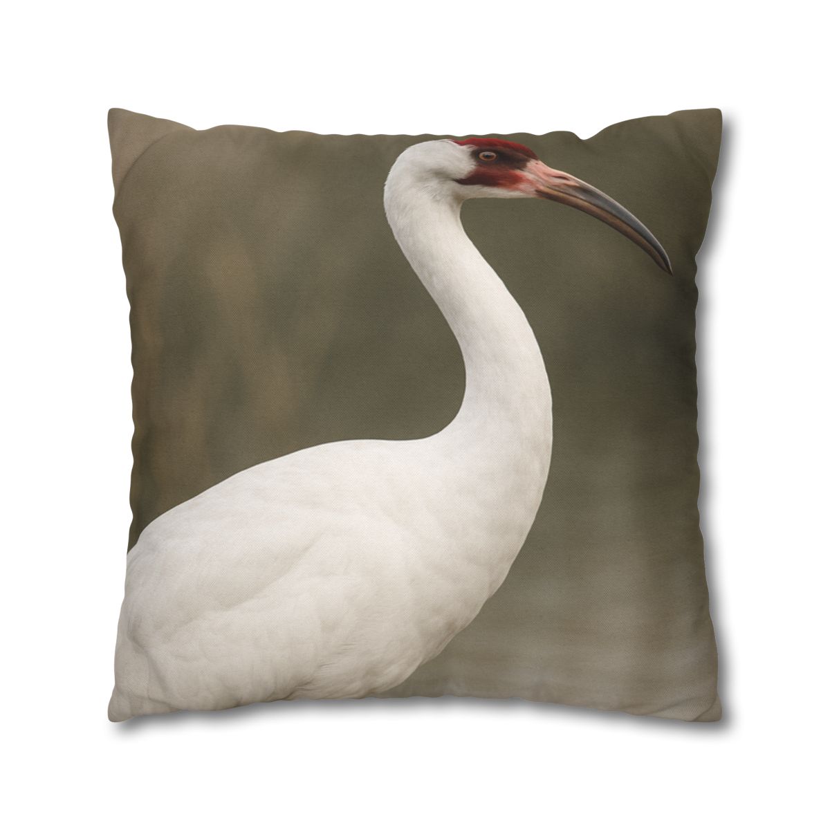 Silver Poise Whooping Crane comfortable bedding pillow covers