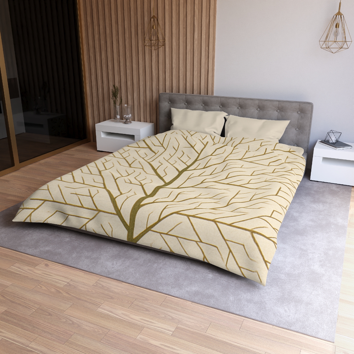Branch Fractal Network personalized bedding duvets
