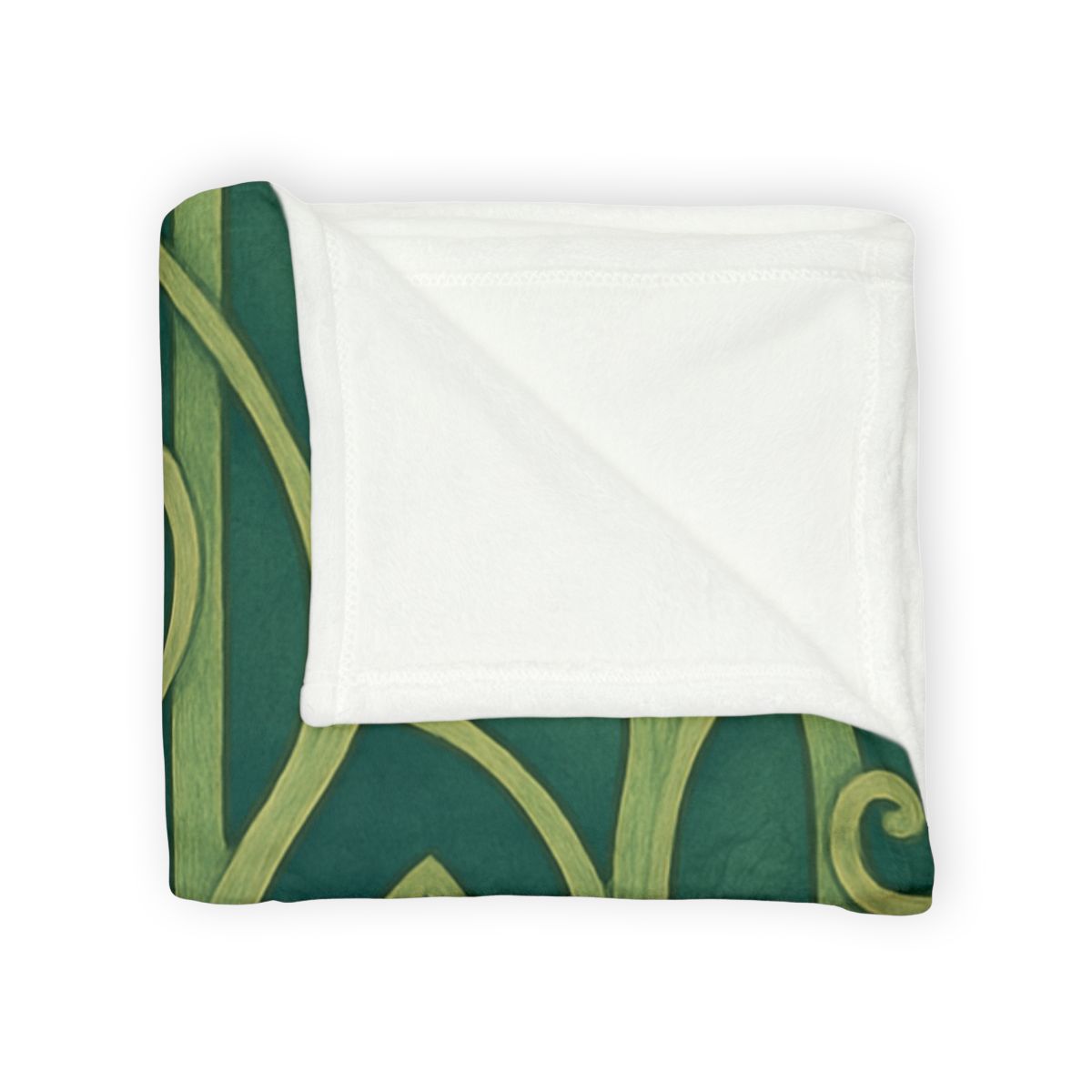 Tendriled Lattice Cascade soft fleece blankets