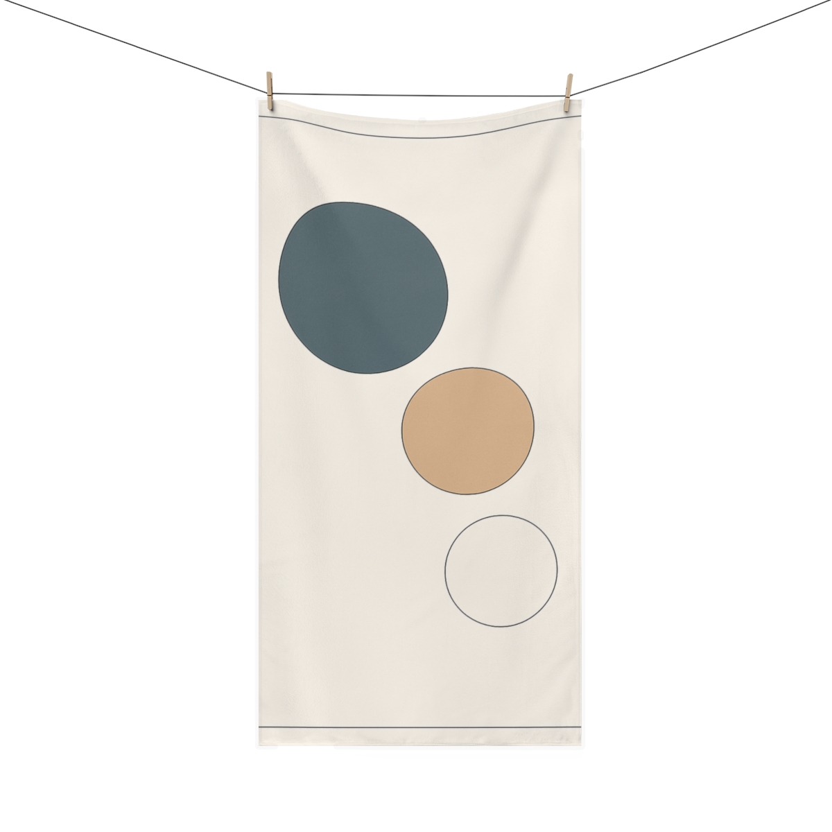 Trio Of Offset Circles stylish beach towels