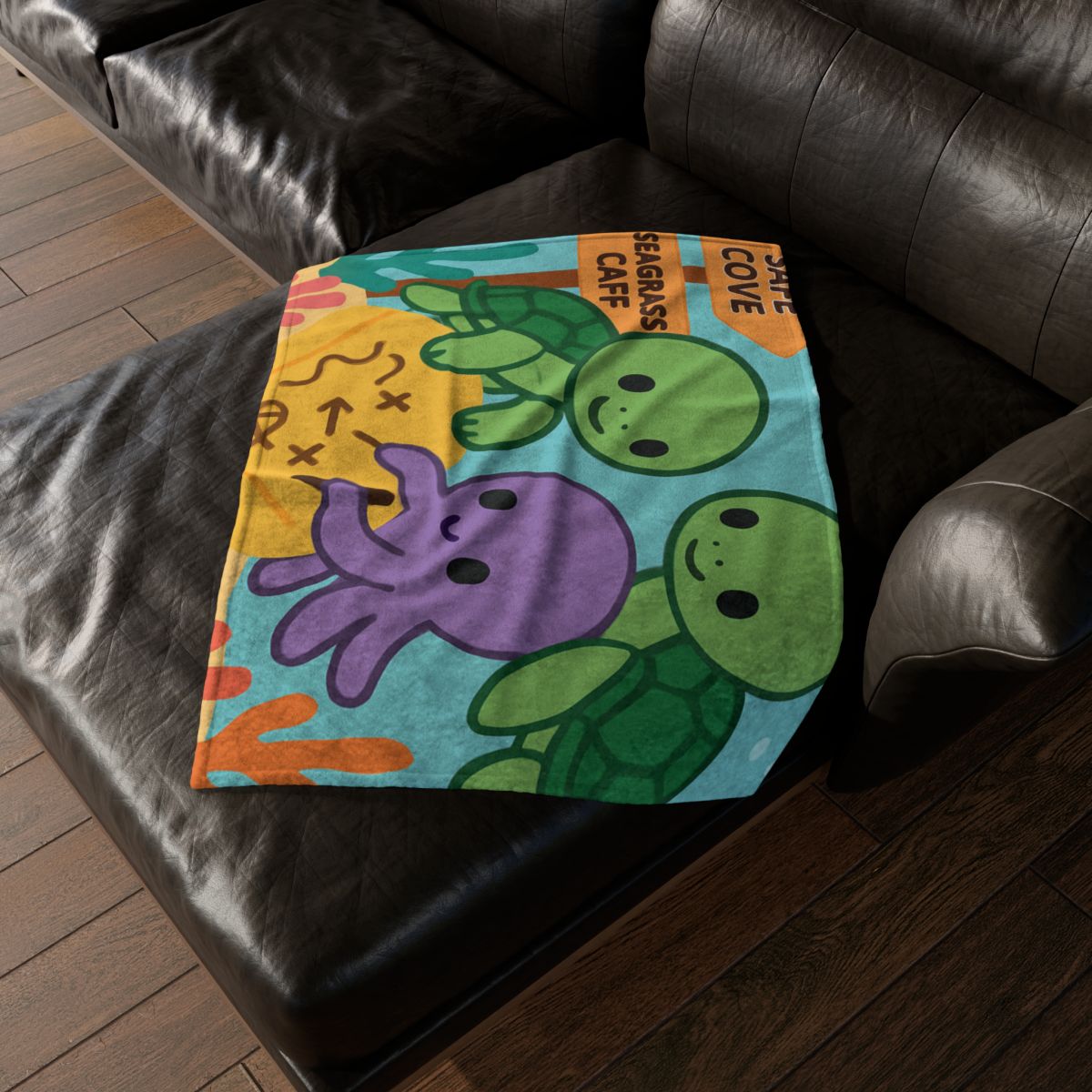 Coral Reef Map Makers unique gift blanketscustom blankets