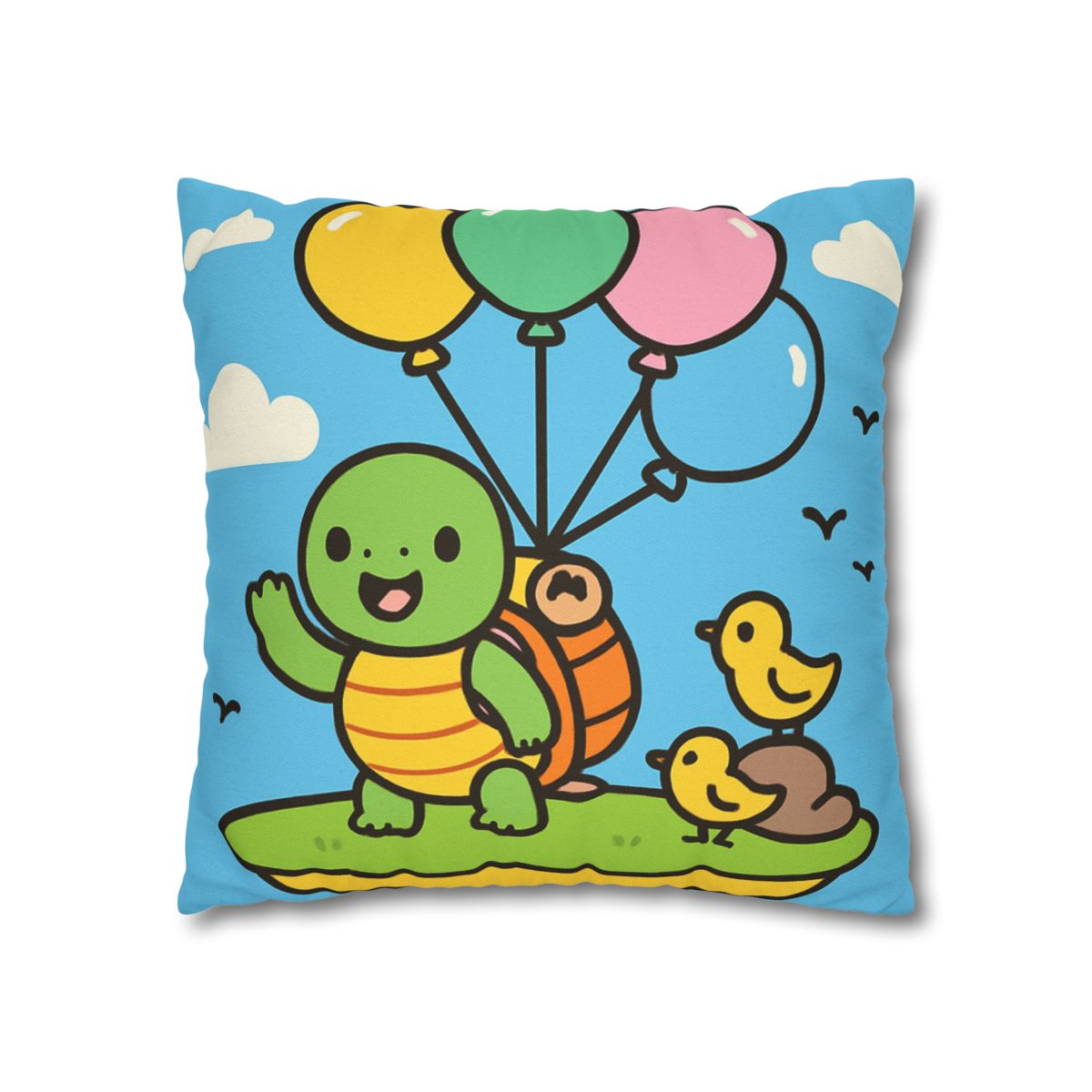 Balloon Island Adventure stylish decorative pillowcases
