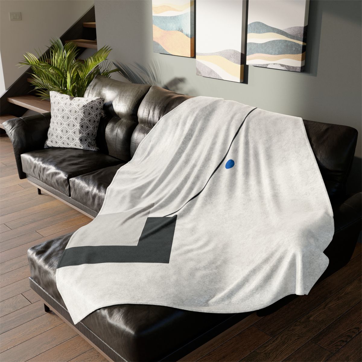 Corner Stack With Shared Diagonal personalized cozy blankets