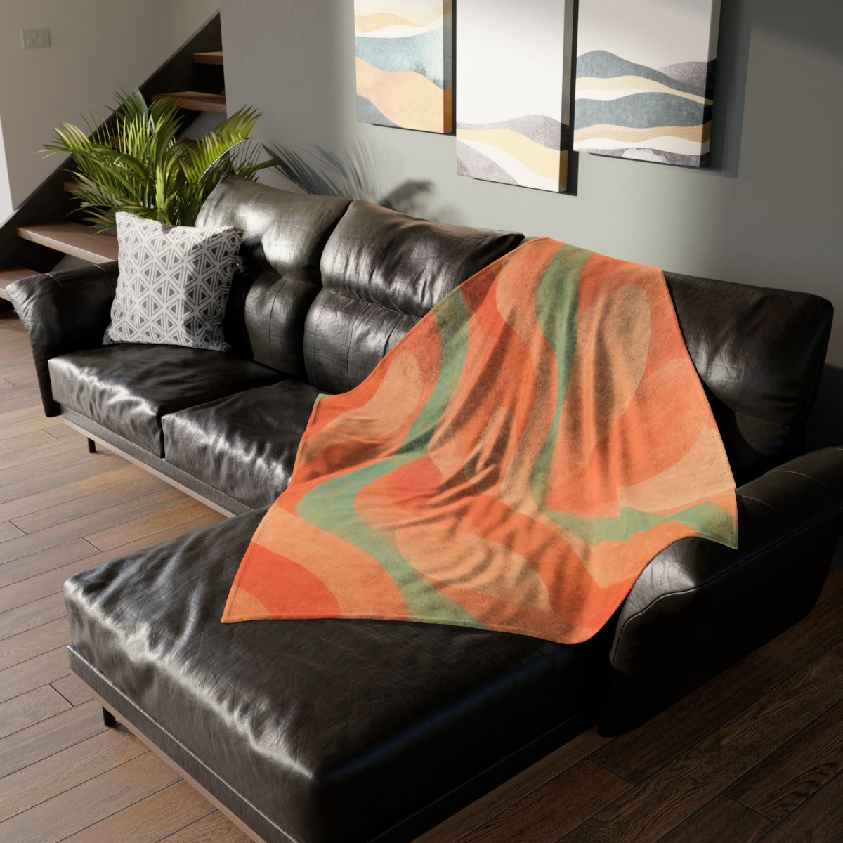 Petal Ripple Dynamics trendy patterned blankets