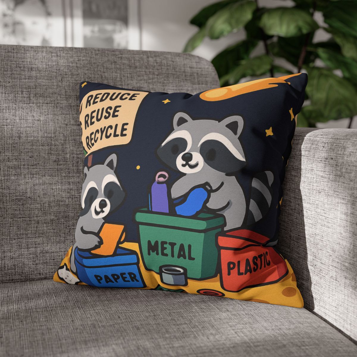 Comet Tail Recycling Rangers trendy patterned pillow cases