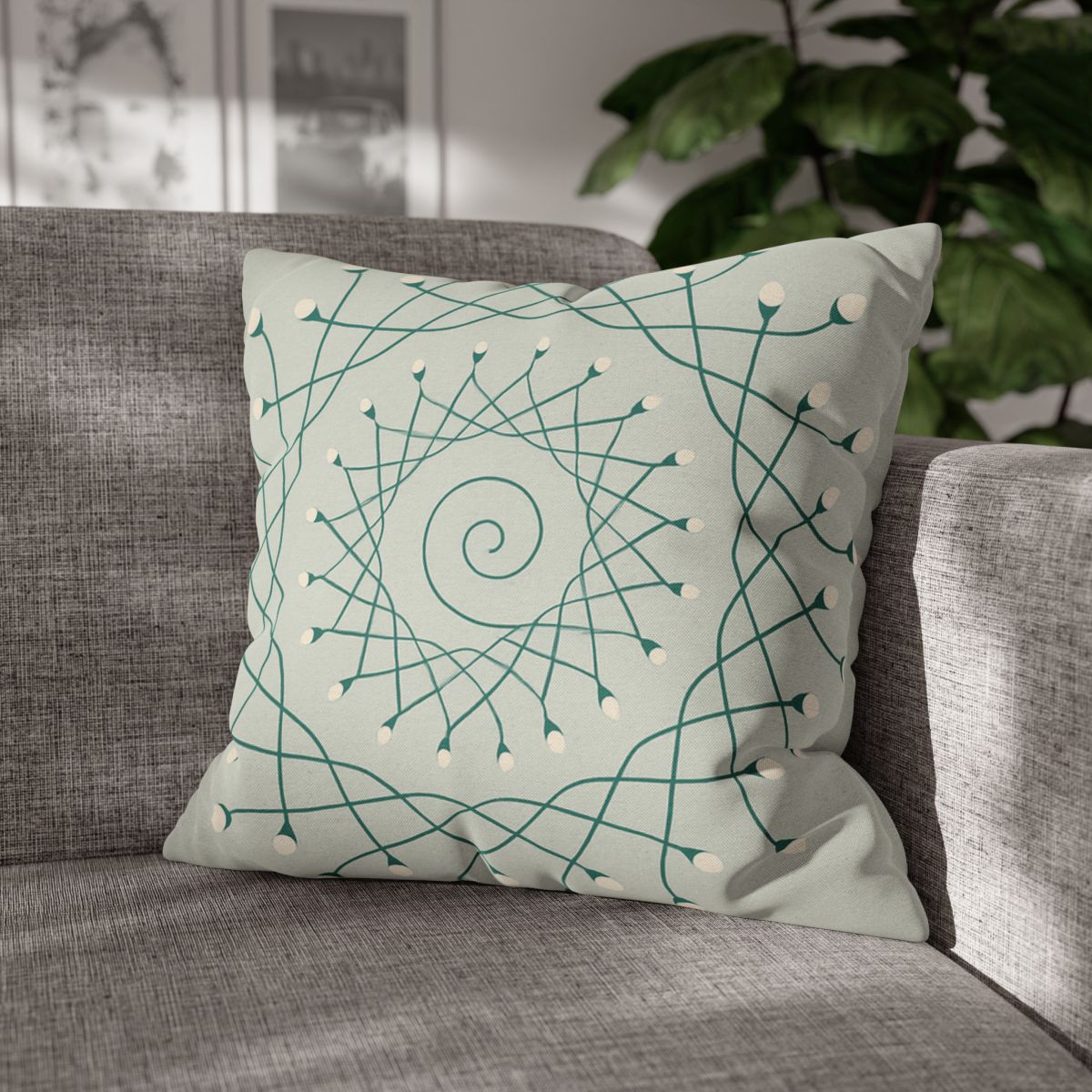 Spiral Sprout Lattice custom pillow cases