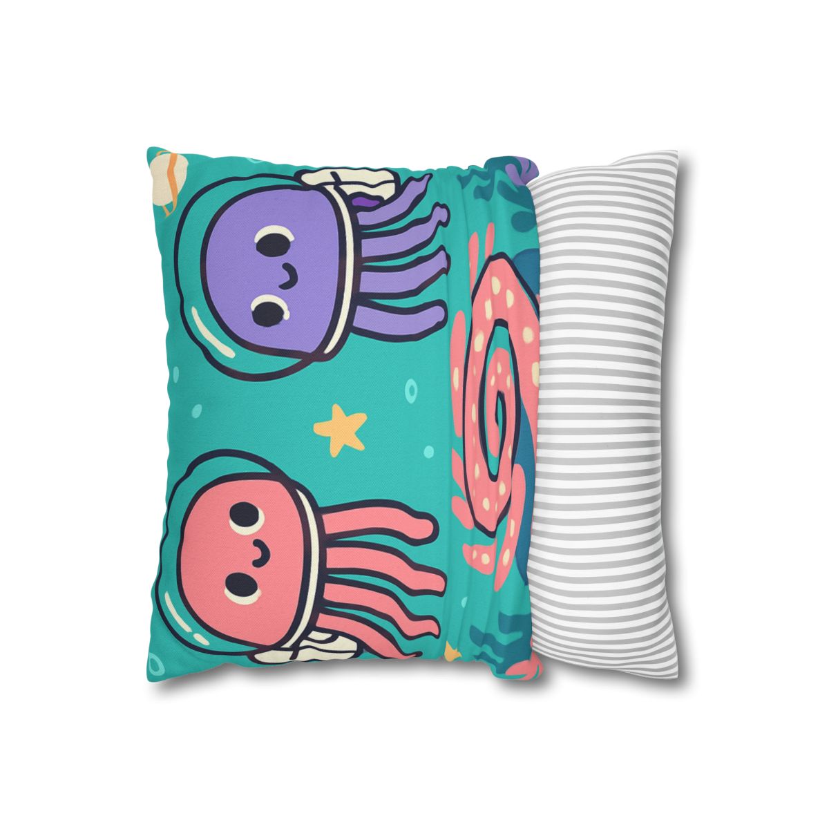 Jellyfish Astronauts In The Coral Nebula comfortable bedding pillow covers