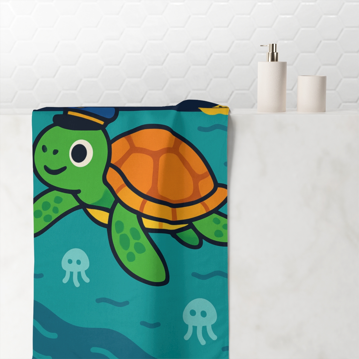 Starlight Sea Turtle Expedition soft cotton towels