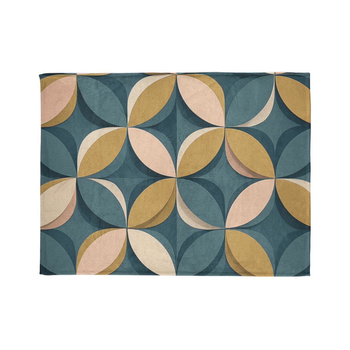 Petal Ripple Grid decorative home blankets