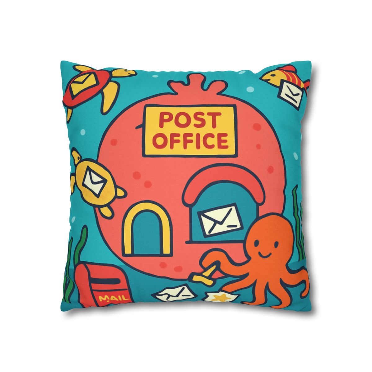 Coral Reef Planet Post Office custom pillow cases