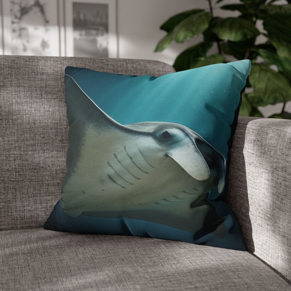 Silk Wing Drift Manta Ray custom pillow cases